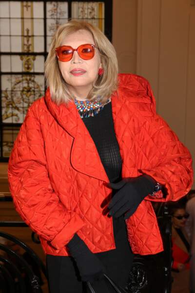 Amanda Lear Jean Paul Gaultier lors de la Fashion Week de Paris