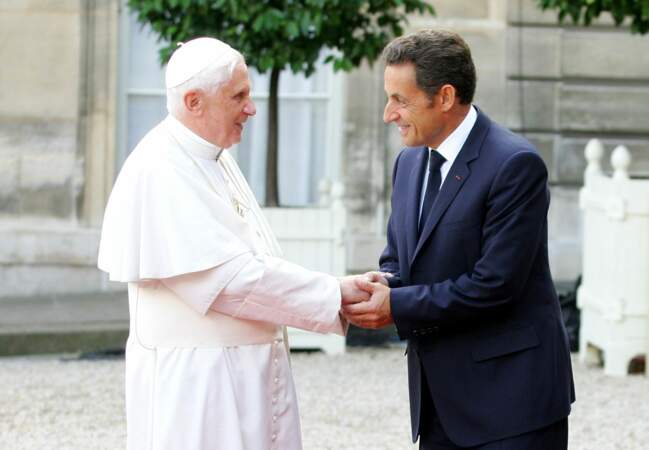 Nicolas Sarkozy et Benoit XVI