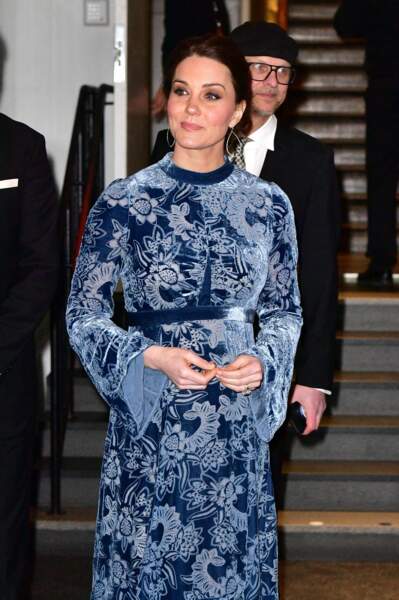 Kate Middleton lors d'une réception pour la galerie Fotografiska à Stockholm.