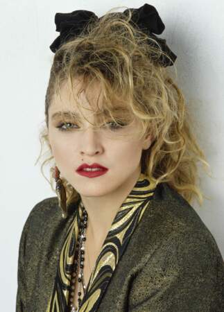 Madonna et son carré ondulé devenu culte, dans le film "Recherche Susan Désespérément" (1985)