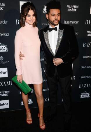 Selena Gomez et The Weeknd à la soirée Harper's Bazaar organisée dans le cadre de la Fashion Week de New York.