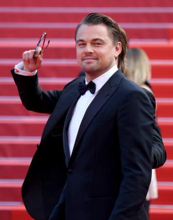 Leonardo DiCaprio en costume Giorgio Armani à la première de "Once upon a time... in Hollywood" le 21 mai 2019