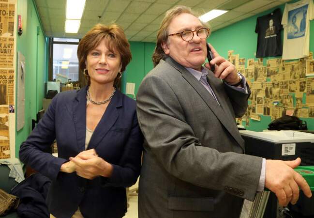 Gérard Depardieu et Jacqueline Bisset dans Welcome to New York en 2014
