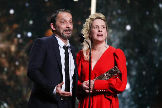  Andréa Bescond et Eric Metayer sont très émus de recevoir le prix de la meilleure adaptation pour Les Chatouilles