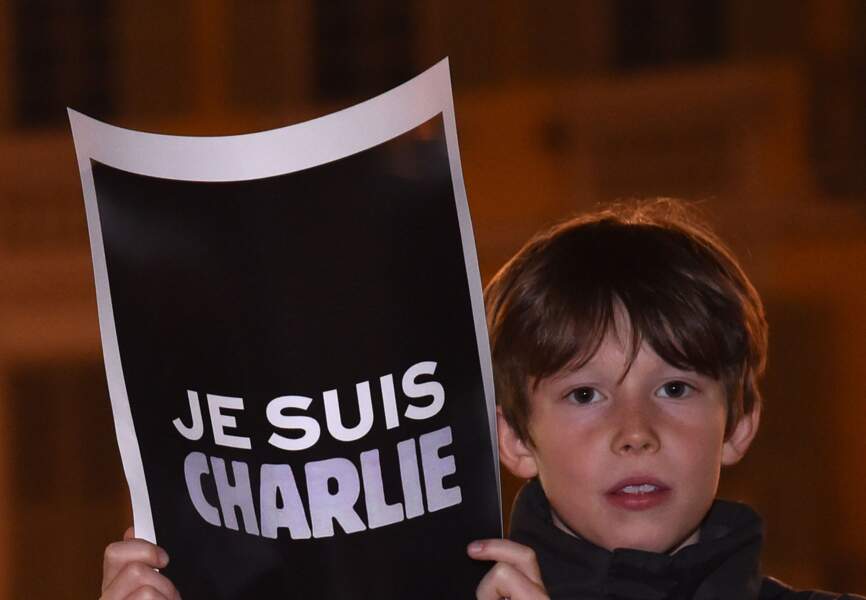Soutien à Charlie Hebdo à Paris 