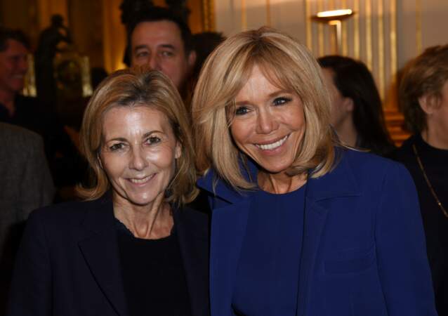 Brigitte Macron et Claire Chazal le 6 février au ministère de la Culture à Paris