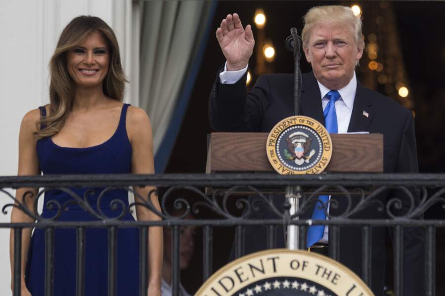 Melania Trump semble de plus en plus à l'aise dans son rôle de First Lady 
