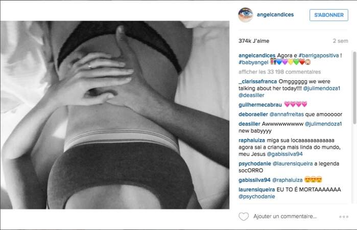 L'annonce de Candice Swanepoel sur son compte Instagram