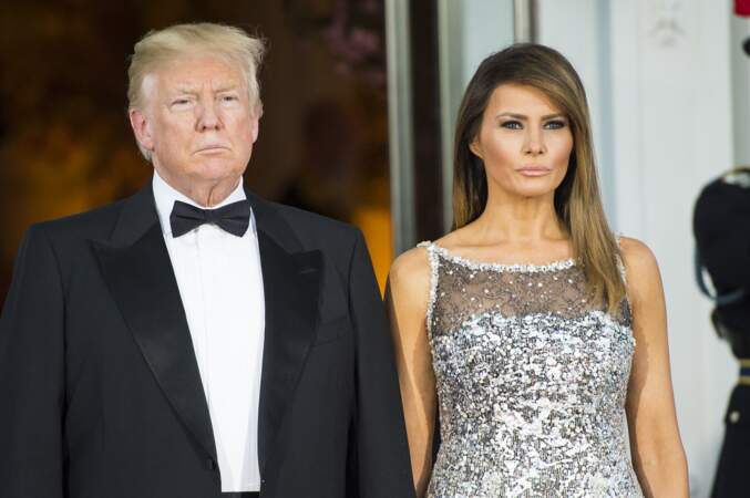 Donald Trump et sa première dame, en 2018
