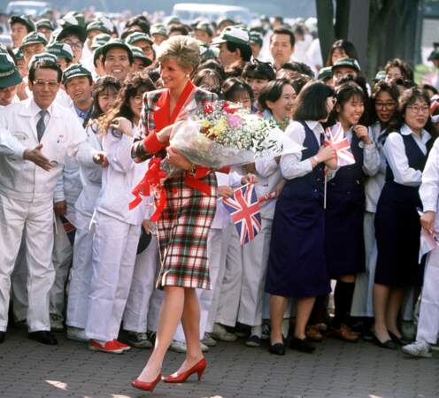 En tartan à Tokyo en novembre 1990