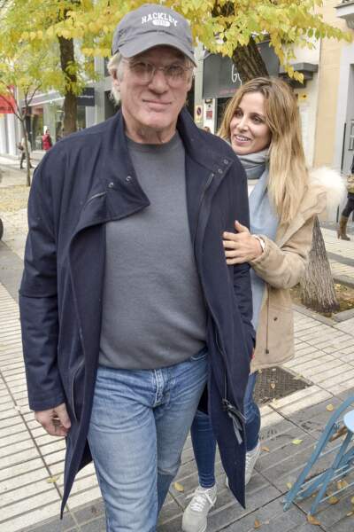 Richard Gere et Alejandra Silva en virée à Madrid (décembre 2016).