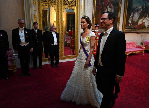 Kate Middleton a envoyé du lourd lors du dîner royal en l'honneur du couple Trump, à Londres, le 3 juin 2019.