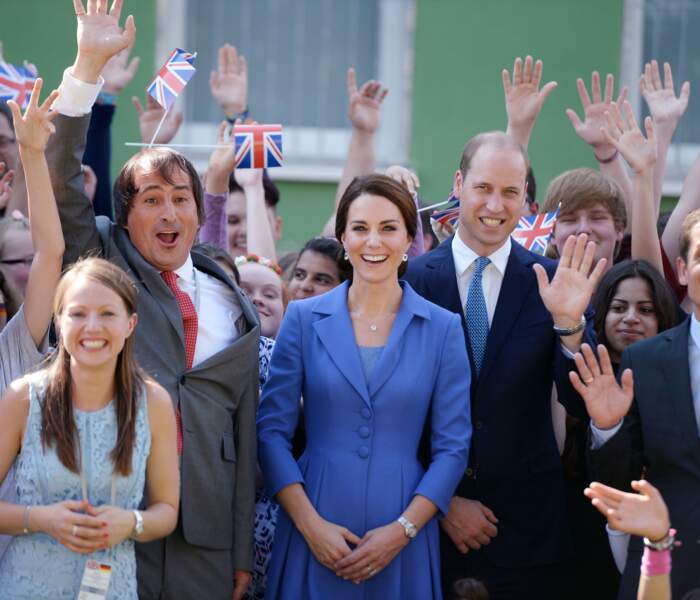 Kate Middleton et le prince William ont été accueillis par Angela Merkel