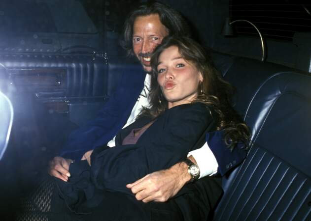 Avec Eric Clapton à New York en 1989, son style encore juvénile et mutin rappelle une certaine Bella Hadid