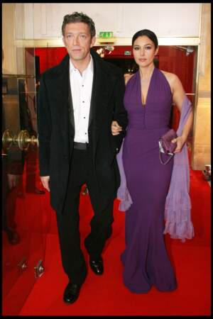 Monica Bellucci et Vincent Cassel à la cérémonie des César en 2009