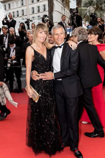 Nagui et Mélanie Page très amoureux lors du 72e festival de Cannes, le 17 mai 2019.