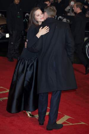 Marion Cotillard et Brad Pitt sur le tapis rouge, à Londres