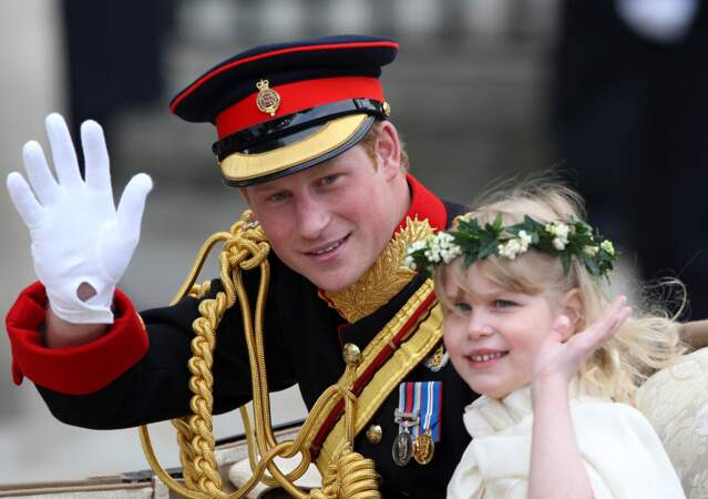 Le Prince Harry et Lady Louise Windsor au mariage de Kate et William le 29 avril 2011