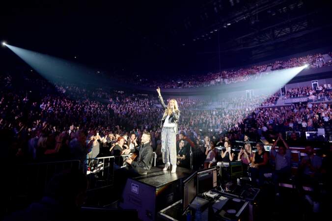 Céline Dion en concert à Copenhague au Danemark le 15 juin 2017