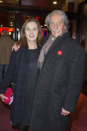 Jean Rochefort et sa deuxième épouse Françoise Vidal en 2015