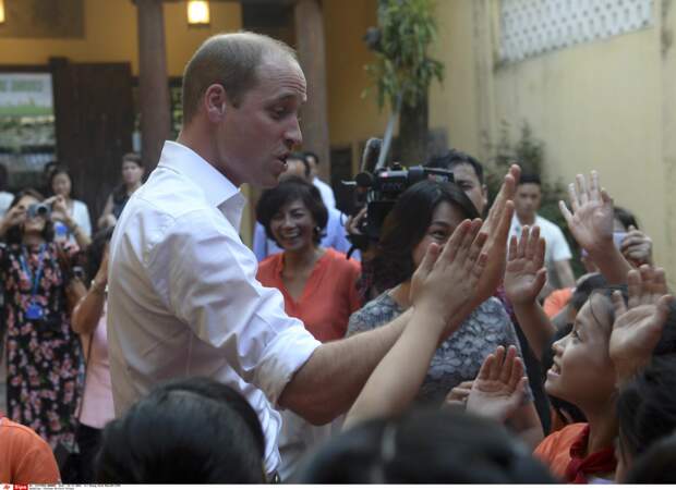 Le prince William, duc de Cambridge, en visite officielle à Hanoï  au Vietnam, le 16 novembre 2016