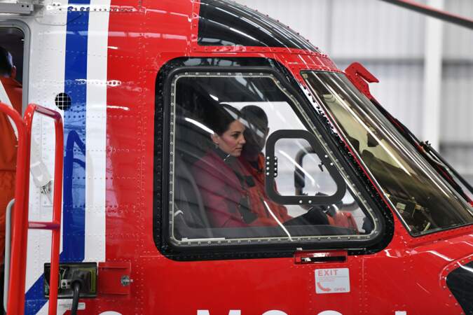 Kate Middleton n'a pas hésité à monter à bord d'un hélicoptère
