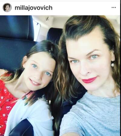 Milla Jovovich et sa fille Ever