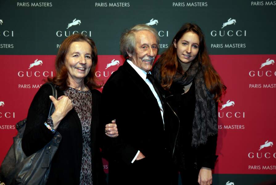 Jean Rochefort avec sa femme Françoise et sa fille Clémence