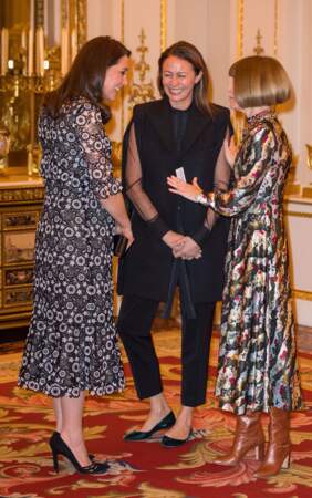 Kate Middleton discute avec la papesse de la mode Anna Wintour