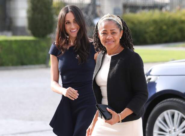 Meghan Markle et sa mère Doria Ragland le 18 mai 2018 au Royaume-Uni