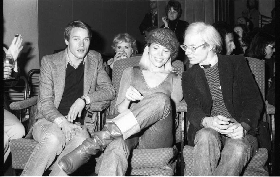 Avec Andy Warhol, troublé par son ambiguité, à New-York, en 1975.