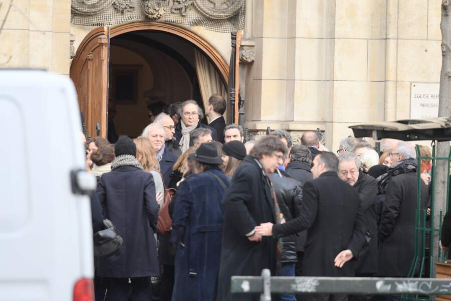 Obsèques de Thierry Sechan au temple protestant Port Royal à Paris le 16 Janvier 2019