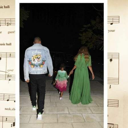 Beyoncé, Jay Z et Blue Ivy, la famille parfaite assortie en Gucci pour voir "La Belle et la Bête"