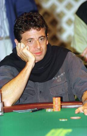 Patrick Bruel, lors du championnat du monde de Poker, à Las Vegas en 1998
