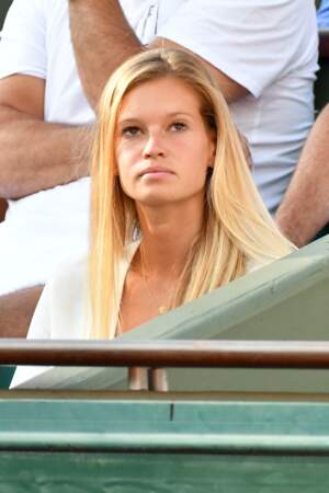 Clémence Bertrand, la compagne de Lucas Pouille depuis 6 ans vient le soutenir à Roland Garros à Paris 