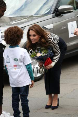 Kate Middleton, très bien accompagnée au Cutty Sark, ce mardi 7 mai