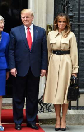 Donald Trump et sa femme Melania très chic et dotée d'une nouvelle couleur de cheveux