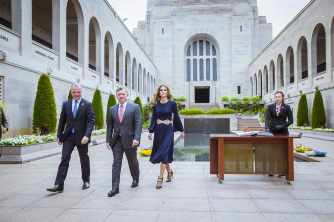 La reine Rania de Jordanie en visite à Canberra en Australie, le 22 novembre 2016