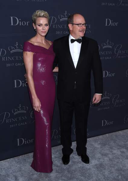 Albert II de Monaco et Charlène de Monaco était au gala "Princess Grace Awards 2017" à Los Angeles, le 25 octobre