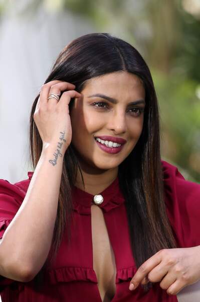 Priyanka Chopra préfère le tatouage avec des mots symboliques