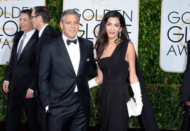George Clooney et Amal Alamuddin, duo de charme des Golden Globes