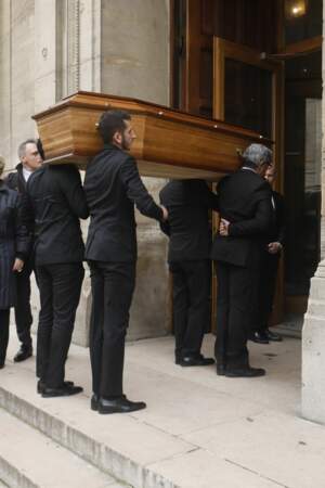De nombreux invités aux obsèques de Henry Chapier en l'église Notre-Dame des Champs à Paris le 4 février 2019