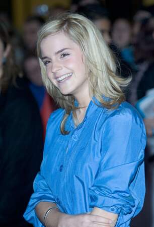 Emma Watson blonde platine en 2007