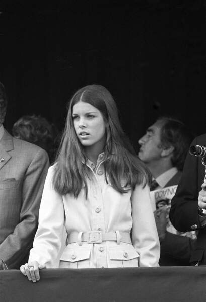 La princesse Caroline lors du Grand Prix de Formule 1 de Monaco, en 1971