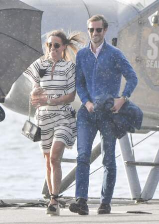 Les jeunes mariés, Pippa Middleton et James Matthews, en route pour aller déjeuner, à Sydney