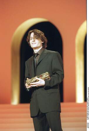Johnny Depp lors de la cérémonie des Cesar (1999)