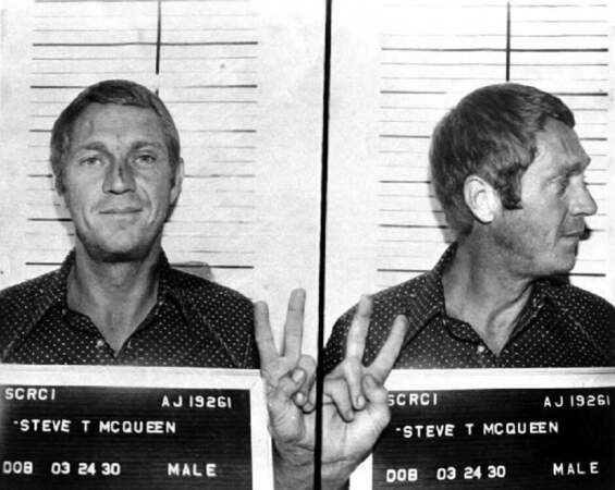 Steve McQueen derrière les barreaux en 1972 pour conduite en état d'ébriété et excès de vitesse