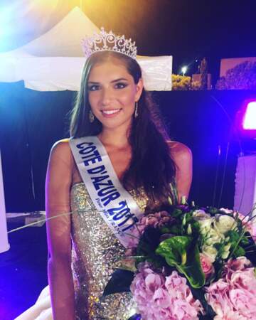 Julia Sidi Atman élue miss Côte d'Azur le 31 juillet 2017 à Vallauris Golfe-Juan