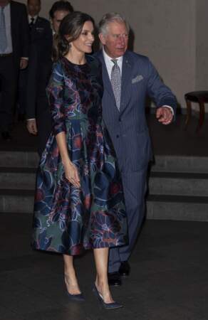Le prince Charles était visiblement content de recevoir la reine Letizia d'Espagne
