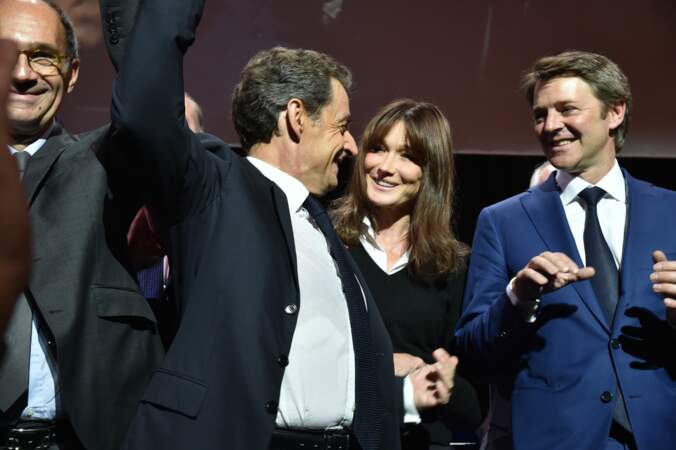 Nicolas Sarkozy, Carla Bruni-Sarkozy, François Baroin 